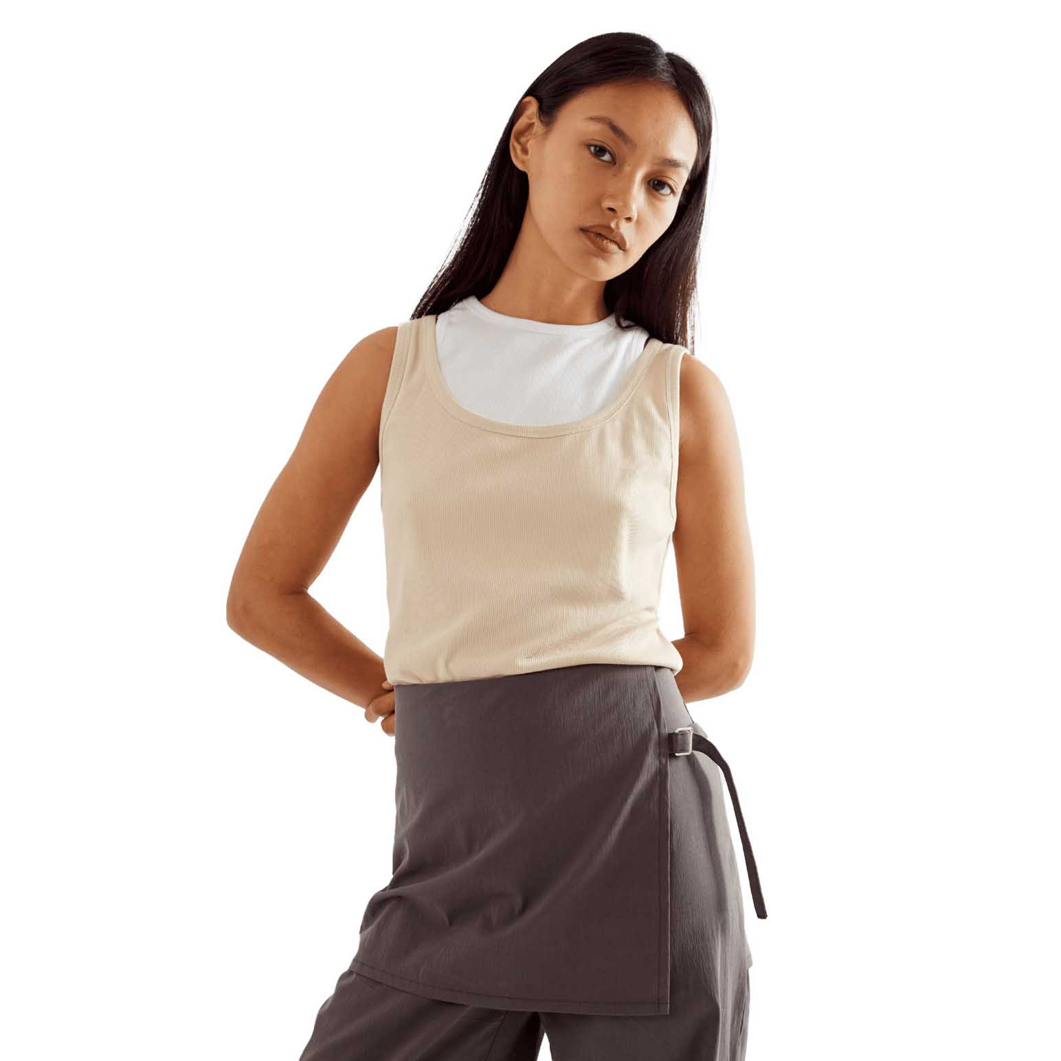 COMMONPLACE ESSENTIALS Millie Double Layer Tank